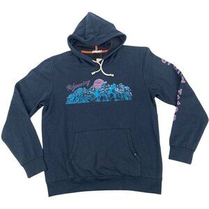 Threads 4 Thought Men’s Size M Grand Teton Graphic Print Hoodie Blue NWT